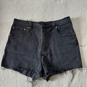 Levi's Black Jean Shorts for Women